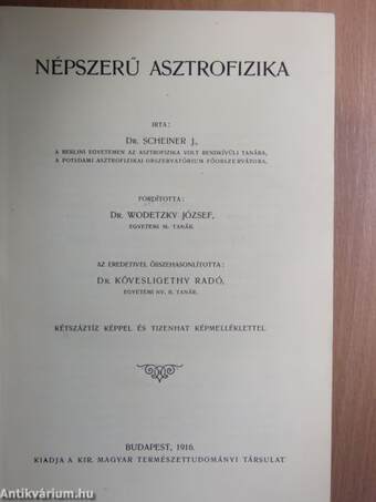 Népszerű asztrofizika