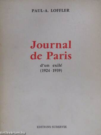 Journal de Paris (dedikált példány)