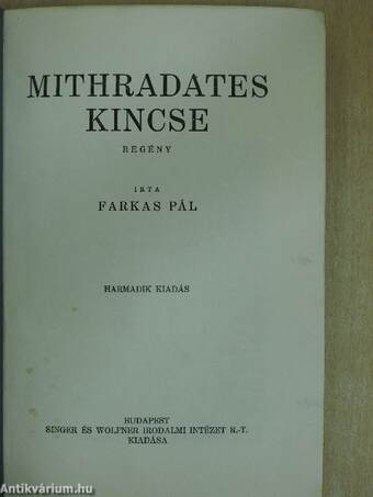 Mithradates kincse