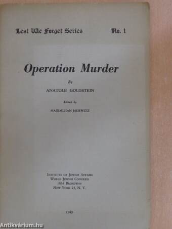 Operation Murder