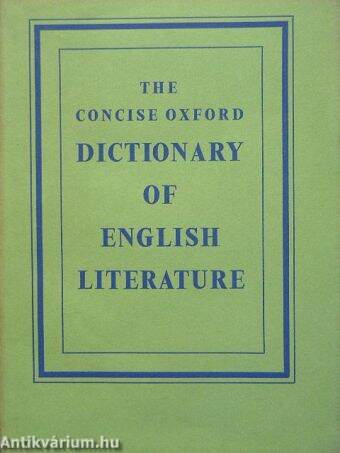 The Concise Oxford Dictionary of English Literature