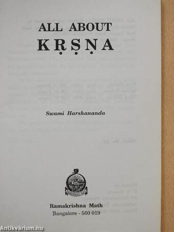 All about Krsna