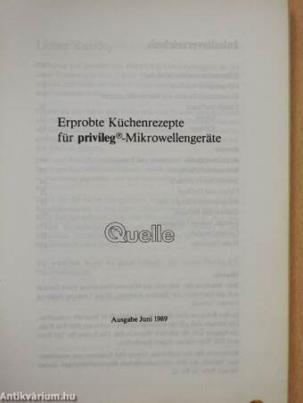 Mikrowellen Kochbuch