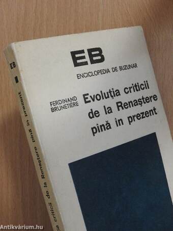 Evolutia criticii de la Renastere pină in prezent