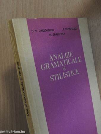 Analize gramaticale si stilistice