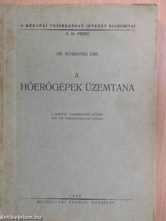 A hőerőgépek üzemtana