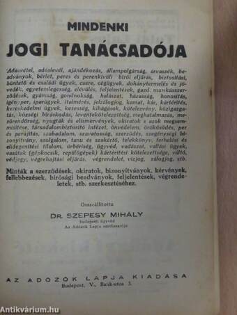 Mindenki jogi tanácsadója