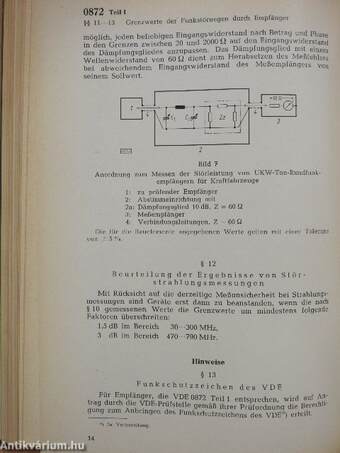 VDE-Vorschriften IV.