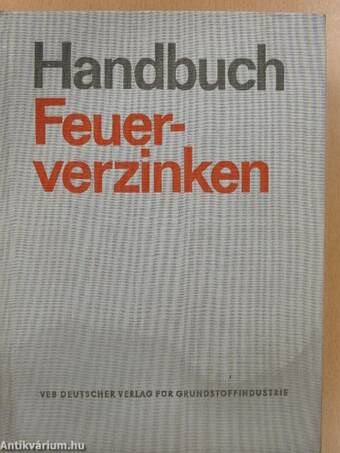 Handbuch Feuerverzinken