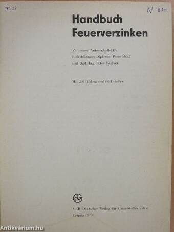 Handbuch Feuerverzinken