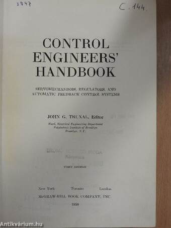 Control Engineers' Handbook