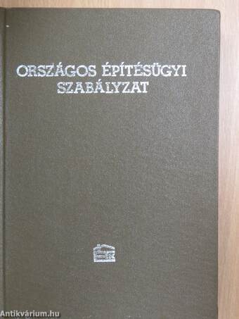 Az Országos Építésügyi Szabályzat és a Budapesti Városrendezési Szabályzat együttes alkalmazásának kézikönyve