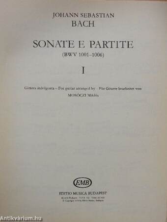 Sonate e partite I.