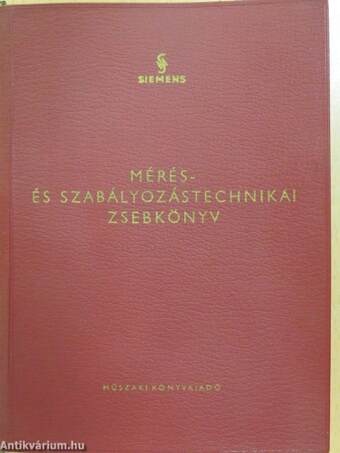 Mérés- és szabályozástechnikai zsebkönyv