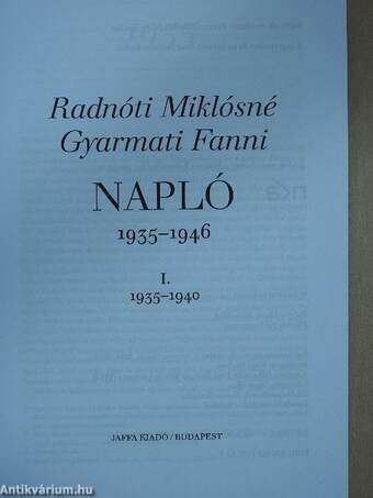 Napló I-II.