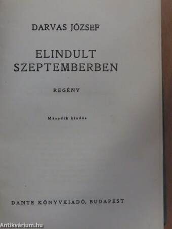 Elindult szeptemberben