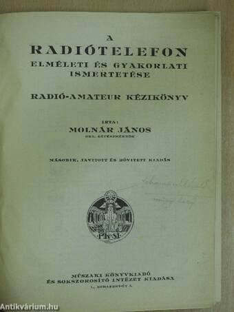 A radiótelefon elméleti és gyakorlati ismertetése