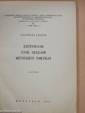 Esztergom XVIII. századi művészeti emlékei