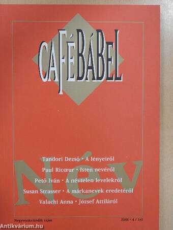 Café Bábel 2001/4. Tél