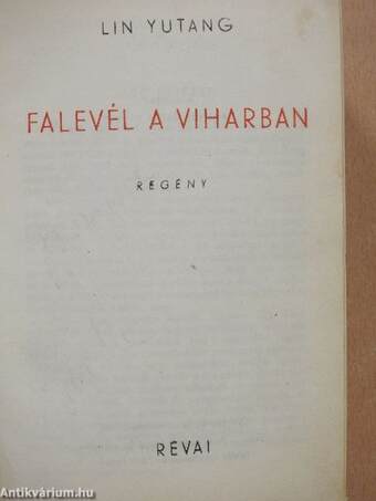 Falevél a viharban