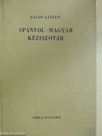 Spanyol-magyar kéziszótár