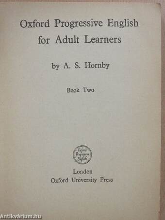 Oxford Progressive English for Adult Learners II.