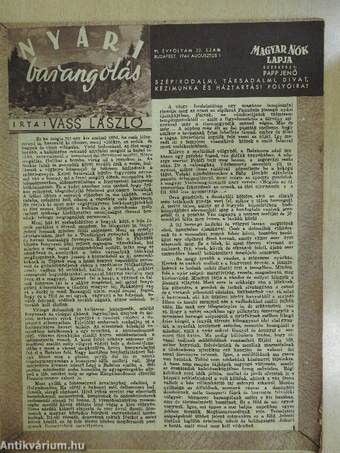 Magyar Nők Lapja 1944. augusztus 10.