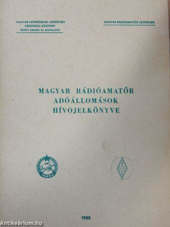 Magyar rádióamatőr adóállomások hívójelkönyve 1988.
