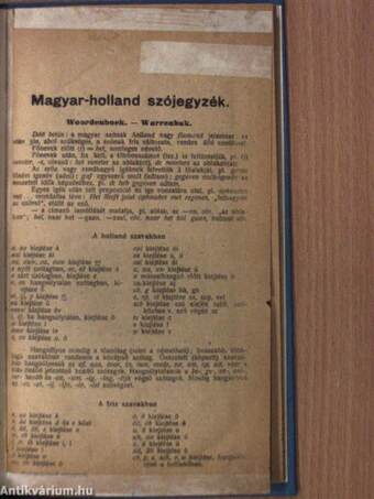 Magyar-holland szójegyzék