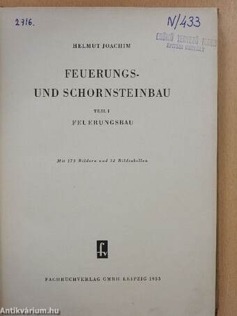 Feuerungs- und Schornsteinbau I.