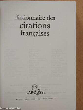 Dictionnaire des citations francaises