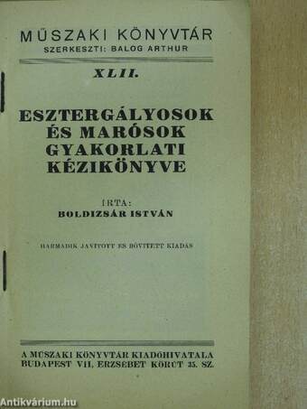 Esztergályosok és marósok gyakorlati kézikönyve