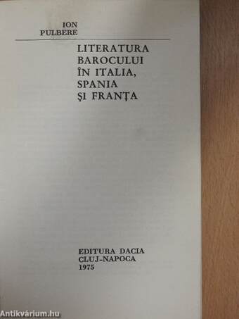 Literatura barocului in Italia, Spania si Franta