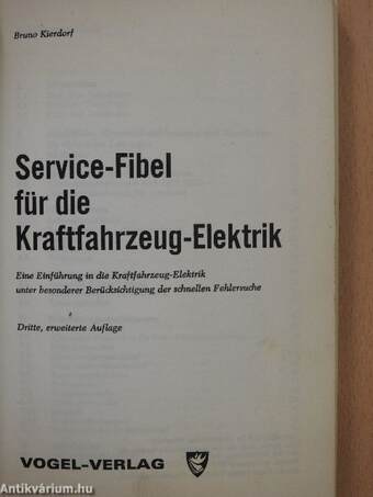 Service-Fibel für die Kraftfahrzeug-Elektrik