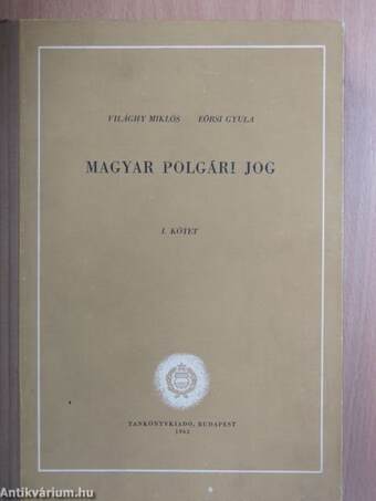 Magyar polgári jog I.