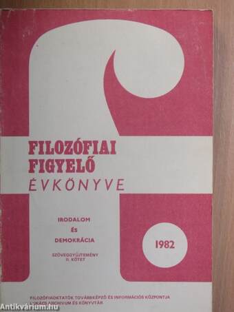 Filozófiai Figyelő Évkönyve 1982/II.