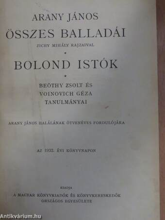 Arany János összes balladái/Bolond Istók