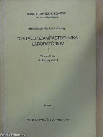 Digitális számítástechnikai laboratórium II.