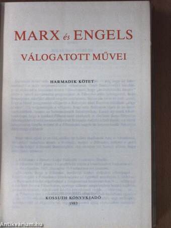 Marx és Engels válogatott művei 3.