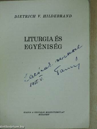 Liturgia és egyéniség