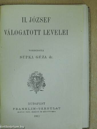 II. József válogatott levelei