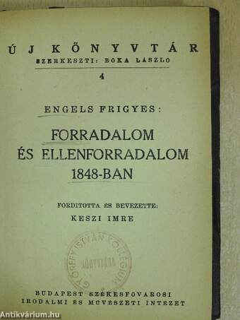 Forradalom és ellenforradalom 1848-ban