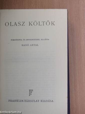 Olasz költők