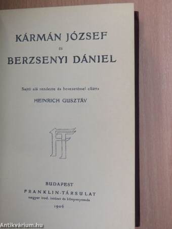 Kármán József és Berzsenyi Dániel