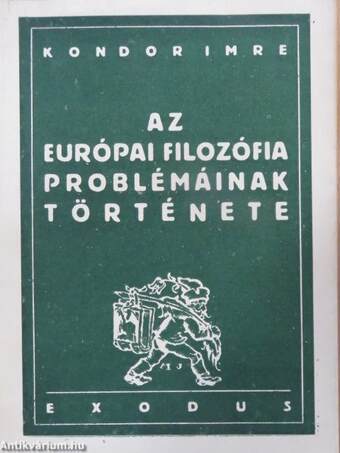 Az európai filozófia problémáinak története