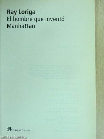 El hombre que inventó Manhattan