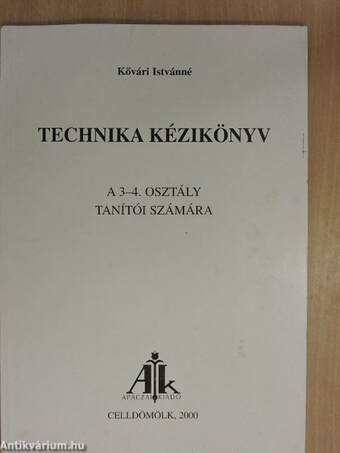 Technika kézikönyv a 3-4. osztály tanítói számára