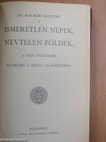 Ismeretlen népek, névtelen földek