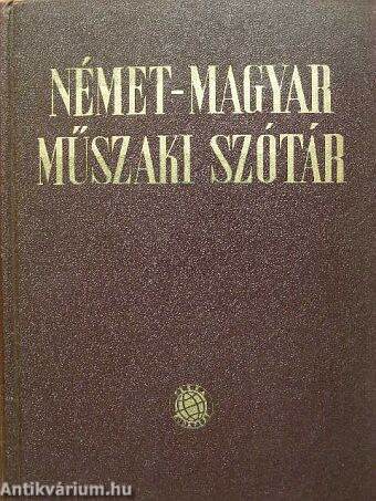 Német-magyar műszaki szótár