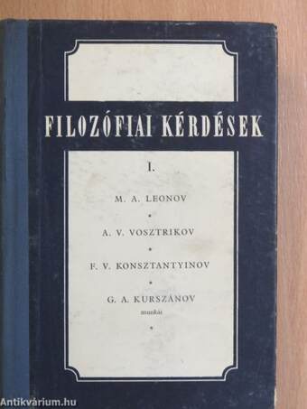 Filozófiai kérdések I.